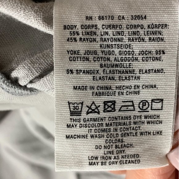 Anthropologie Hei Hei Grey Linen Wide Leg Pants - Picture 8 of 11